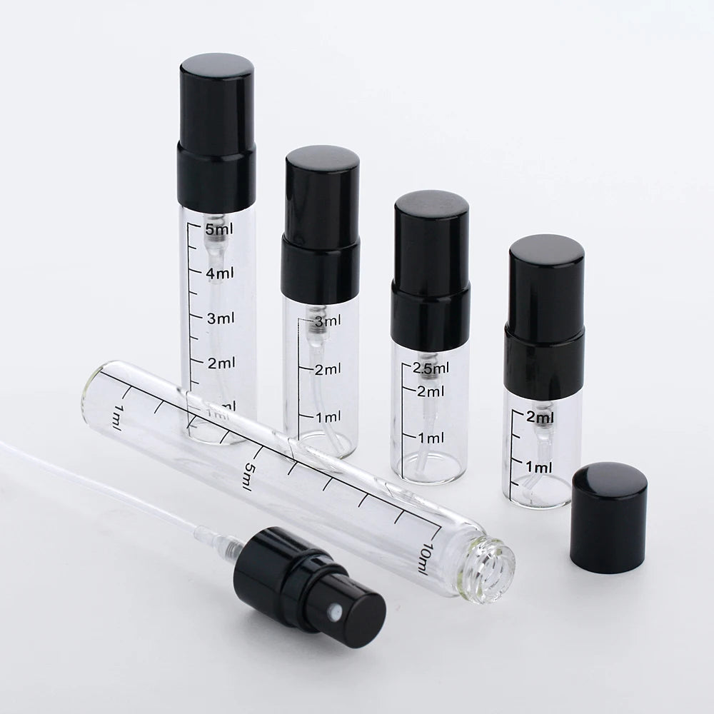 100Piece/Lot Refillable Perfume Bottle Empty Spray Bottle Aluminium Perfume Bottles Atomizer Cosmetic Travel Container Perfumes
