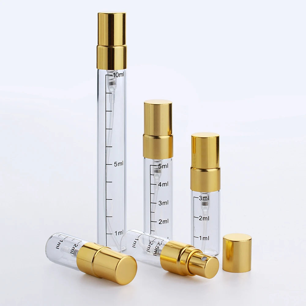 100Piece/Lot Refillable Perfume Bottle Empty Spray Bottle Aluminium Perfume Bottles Atomizer Cosmetic Travel Container Perfumes