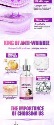 Instant Anti Wrinkle Effect Remove Facial Wrinkles Moisturizing Serum To Fine Lines Around The Eyes Crow's Feet Neck Wrinkle