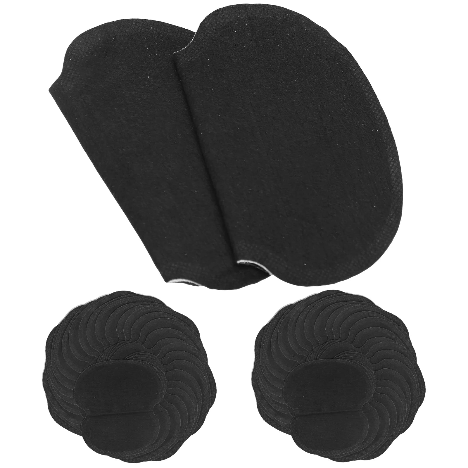 60pcs Underarm Sweat Pads NonWoven Fabric Dress Clothing Underarm Armpit Sweat Pads Black
