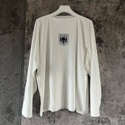 Black Apricot Vultures Long Sleeve T-shirt Men Woman 1:1 YZY High Street Loose Tee Top Vintage Graphic Print
