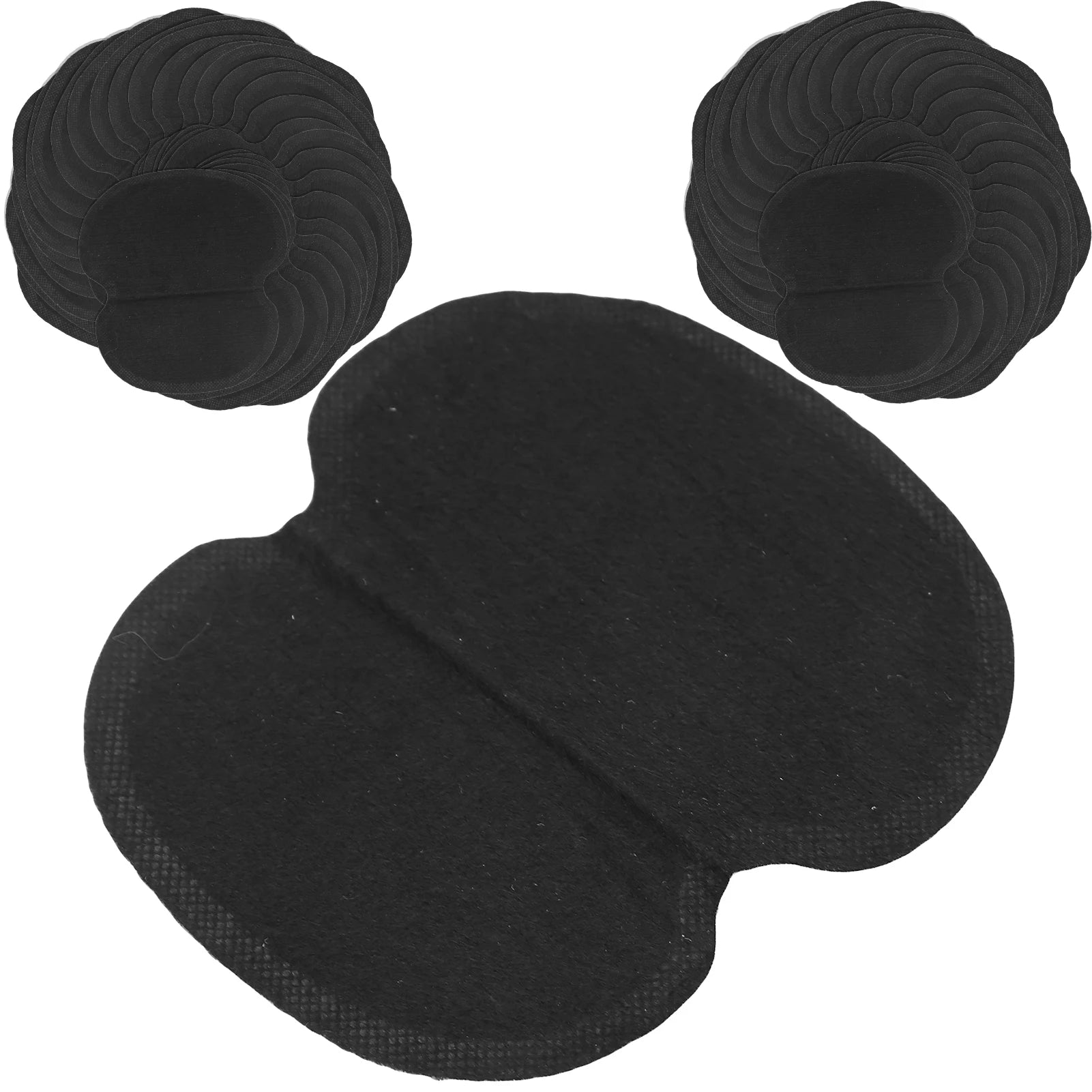 60pcs Underarm Sweat Pads NonWoven Fabric Dress Clothing Underarm Armpit Sweat Pads Black