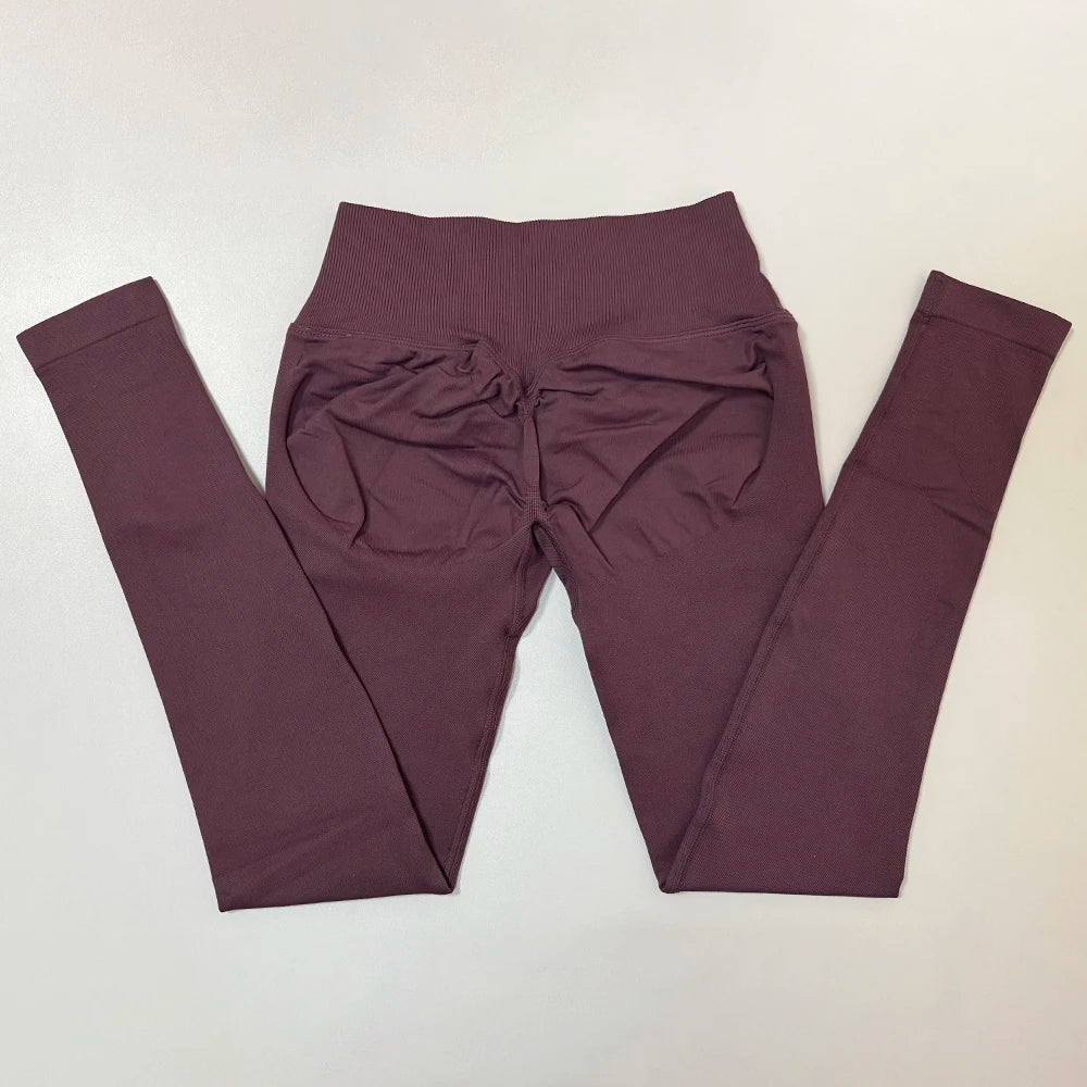 Vision Sports Leggings Women Scrunch Butt Seamless Yoga Pants Cross Waist Workout Gym Leggings Fitness Butt Lifting Sport Tights