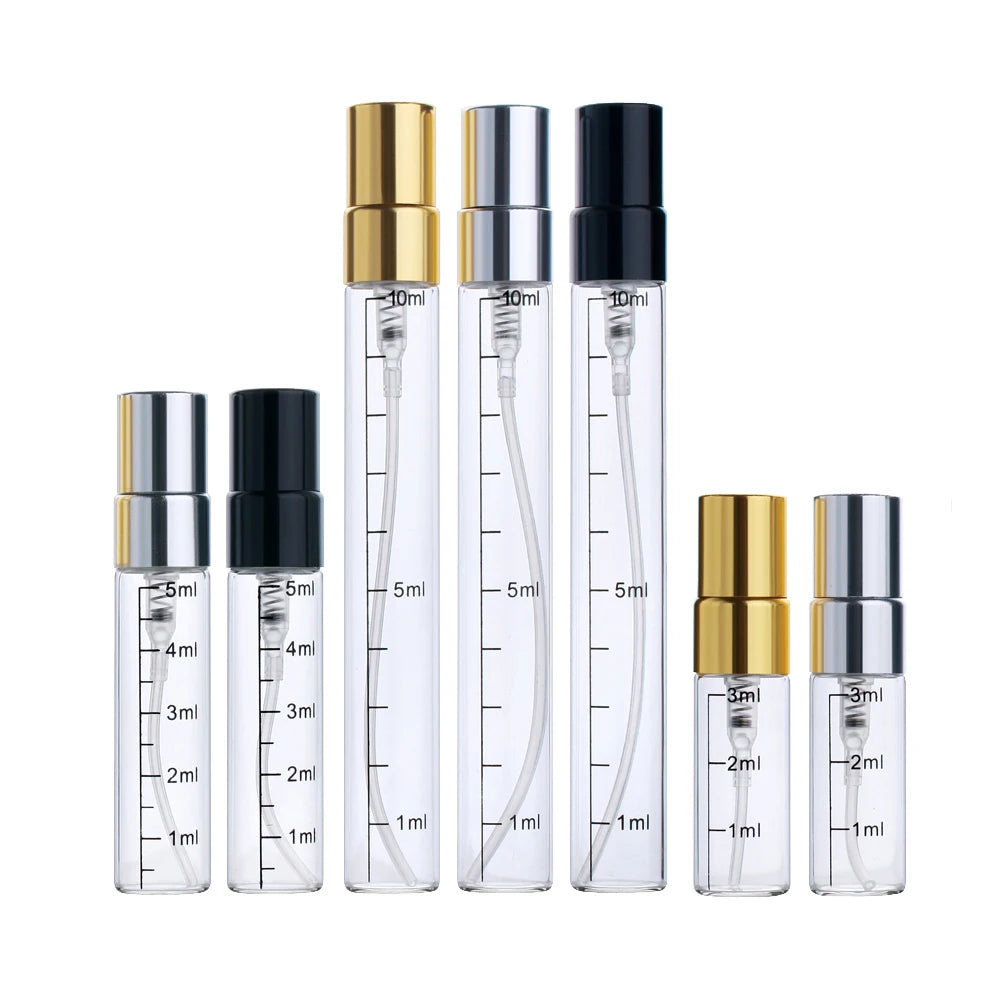 100Piece/Lot Refillable Perfume Bottle Empty Spray Bottle Aluminium Perfume Bottles Atomizer Cosmetic Travel Container Perfumes