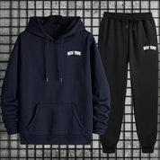 2025 Hot Sale Mens Sportswear 2pcs Set Hoodie and Sweatpants Autumn Winter Daily Casual Sporty Jogging Suit Urban Fashion Outfit