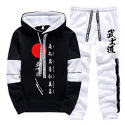 Japan Street Mens Tracksuit Printed Casual Sweatshirts Sportswear Sports Jogging Mens Clothing Fashion Single Piece Hoodie Pants