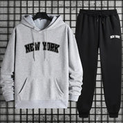 2025 Hot Sale Mens Sportswear 2pcs Set Hoodie and Sweatpants Autumn Winter Daily Casual Sporty Jogging Suit Urban Fashion Outfit