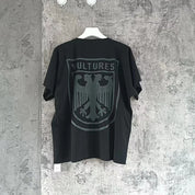 Black Apricot Vultures Long Sleeve T-shirt Men Woman 1:1 YZY High Street Loose Tee Top Vintage Graphic Print