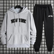 2025 Hot Sale Mens Sportswear 2pcs Set Hoodie and Sweatpants Autumn Winter Daily Casual Sporty Jogging Suit Urban Fashion Outfit