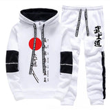Japan Street Mens Tracksuit Printed Casual Sweatshirts Sportswear Sports Jogging Mens Clothing Fashion Single Piece Hoodie Pants