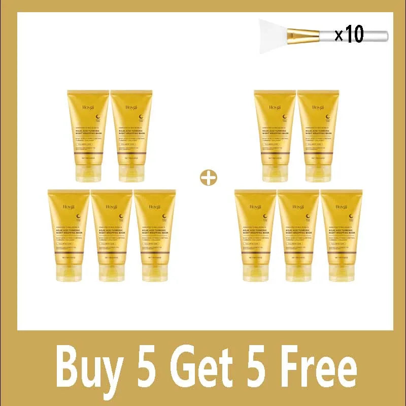 Turmeric Deep Collagen Mask Peel Off Mask Face Anti Wrinkle Lifting Korean Skin Care Masks Skin Firmnes For Nighttime Care