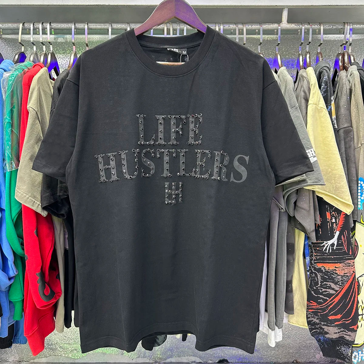 Masked Angel Shooting Arrows Diamond Cotton Short Sleeve Tshirts for Men and Women Crew Neck Loose Summer T-shirt Oversized Tees