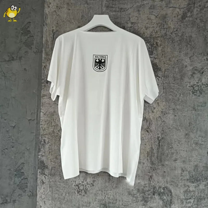 Black Apricot Vultures Long Sleeve T-shirt Men Woman 1:1 YZY High Street Loose Tee Top Vintage Graphic Print
