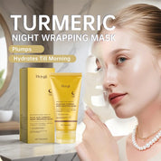 Turmeric Deep Collagen Mask Peel Off Mask Face Anti Wrinkle Lifting Korean Skin Care Masks Skin Firmnes For Nighttime Care