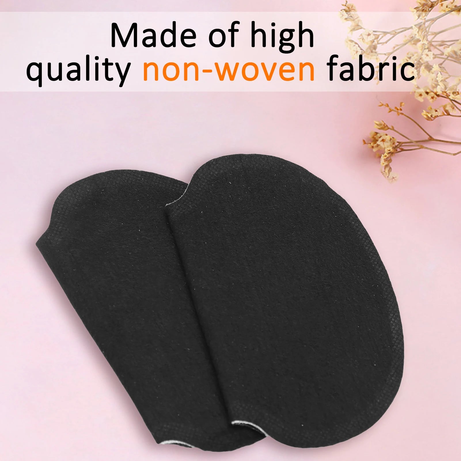 60pcs Underarm Sweat Pads NonWoven Fabric Dress Clothing Underarm Armpit Sweat Pads Black