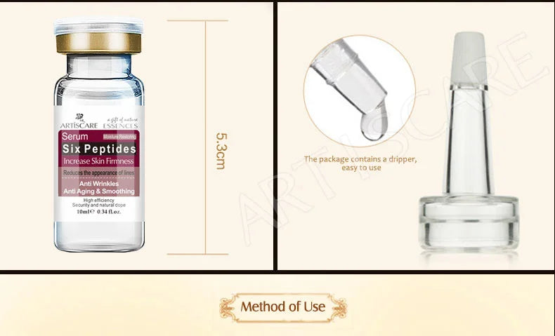 Facial Serum Six Peptides 10pcs/set Moisturizing Hydrating Peptides Essence Skin Care Peptide Face Care Products